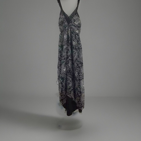 Spenser Jeremy Dress 8 Paisley Silk Slip Maxi Romantic Boho Indie Festival $118 - Picture 1 of 9